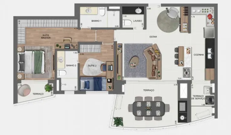 Imagem Apartamento com 3 Quartos à Venda, 107 m² em Jardim das Acácias - São Paulo