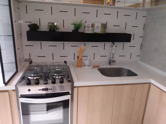 Imagem TABOÃO SBC | 2 DORMITÓRIOS | SACADA | 1 VAGA | 44MTS