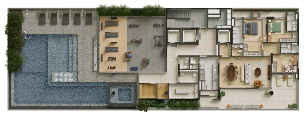 Imagem Uapé é um projeto com influências modernistas, que flutua na rua que leva o nome de um rio: Pará...