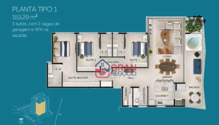 Imagem Apartamento em Guaratuba - 3 suites e Spa na Sacada