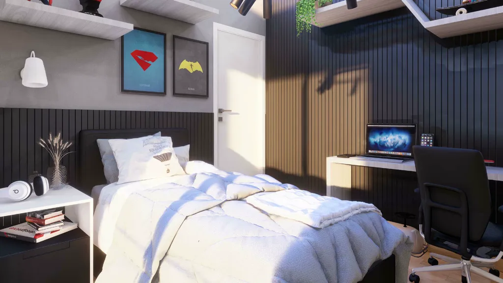 Imagem Casa de alto padrão em condomínio no Guabirotuba: 3 quartos, 1 suíte, 4 banheiros, 2 vagas, 187,72m² - Curitiba-PR