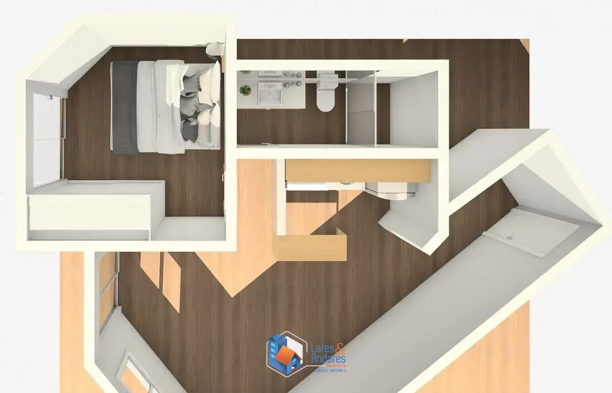 Imagem APTO À VENDA COM 43 M², 1 DORM, ARMÁRIOS PLANEJADOS, SACADA, COZINHA AMERICANA COM COOKTOP E 1 VG - JARDIM PAULISTA - SP.
