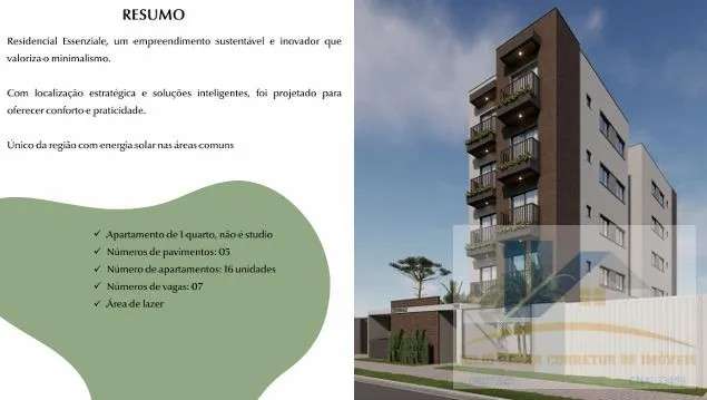 Imagem Apartamento para Venda em Curitiba, Uberaba, 1 dormitório, 1 banheiro