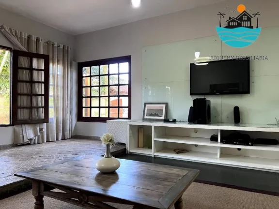 Imagem Casa bem localizada - Praia de Juquehy, 100 metros da praia, piscina, churrasqueira, 6 dormitórios, acomoda 14 pessoas | Juquehy Imobiliária
