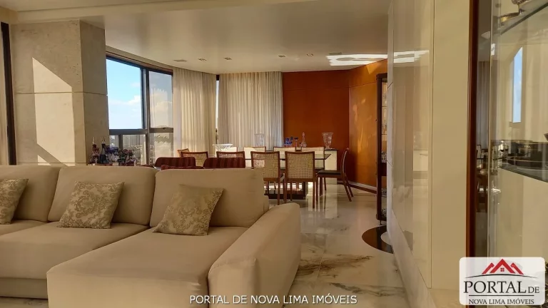 Imagem Apartamento a venda no Belvedere, um apartamento de 4 quartos a venda, 240 m² e 5 vagas livres, acabamento impecável