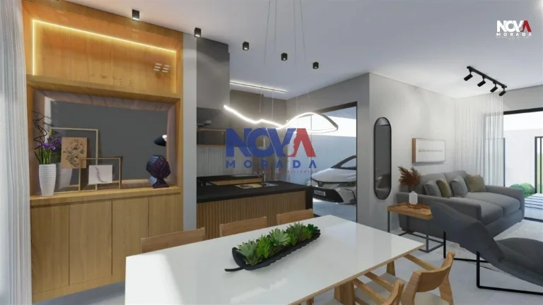 Imagem Com uma arquitetura moderna e sofisticada, essa residência foi construída com os melhores materiai...