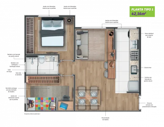 Imagem Apartamento com 2 Quartos à Venda, 39 m² em Santa Maria - Santo André