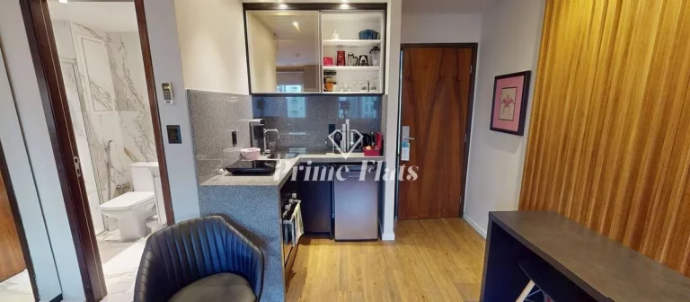 Imagem Flat disponível para venda no Wyndham São Paulo Paulista, com 27m², 1 dormitórios e 1 vaga