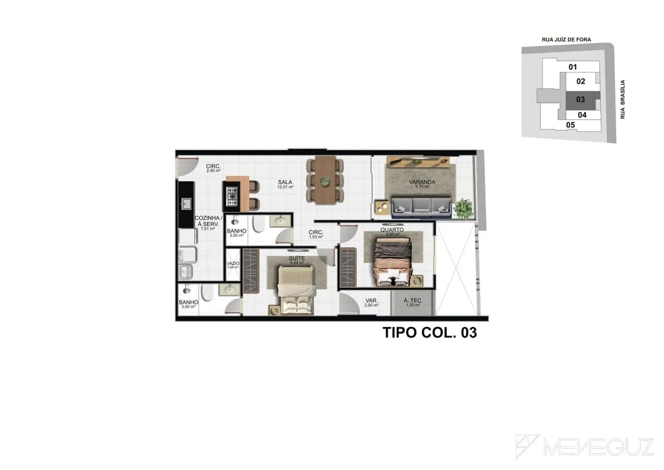 Imagem Apartamento 3 quartos a venda de frente total mar, parcelado direto