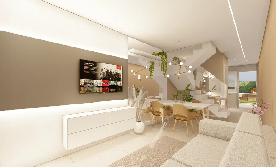 Imagem Casa duplex, 02 Quartos, 02 Suites, 02 Vagas.