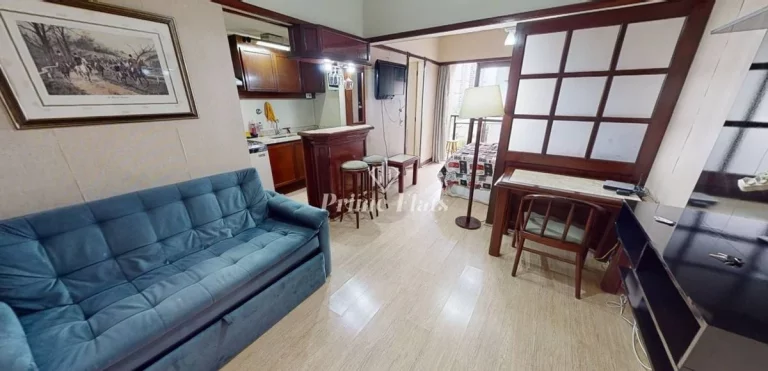 Foto do imóvel Flat disponível para venda no Champs Elysees Business Residence, com 32m², 1 dormitório e 1 vaga em Avenida Rio Branco