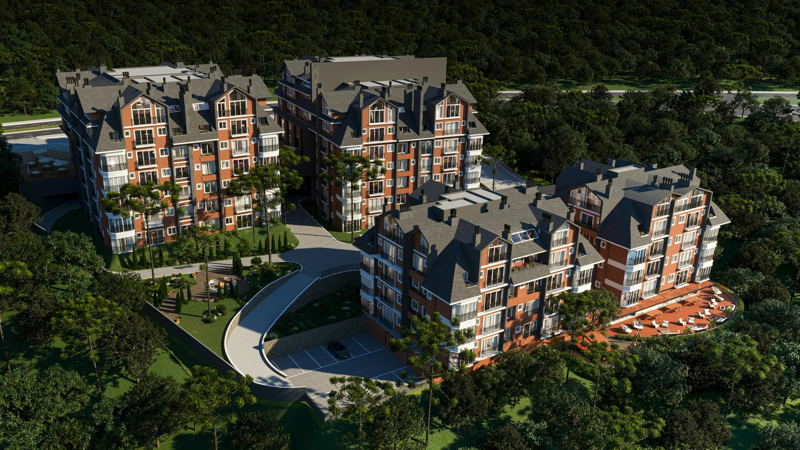 Foto do imóvel Apartamento à venda em Gramado, Vila Suíça, com 2 quartos, 78.91m2