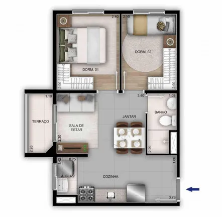 Imagem Apartamento com 2 Quartos à Venda, 55 m² em Vila Sofia - São Paulo