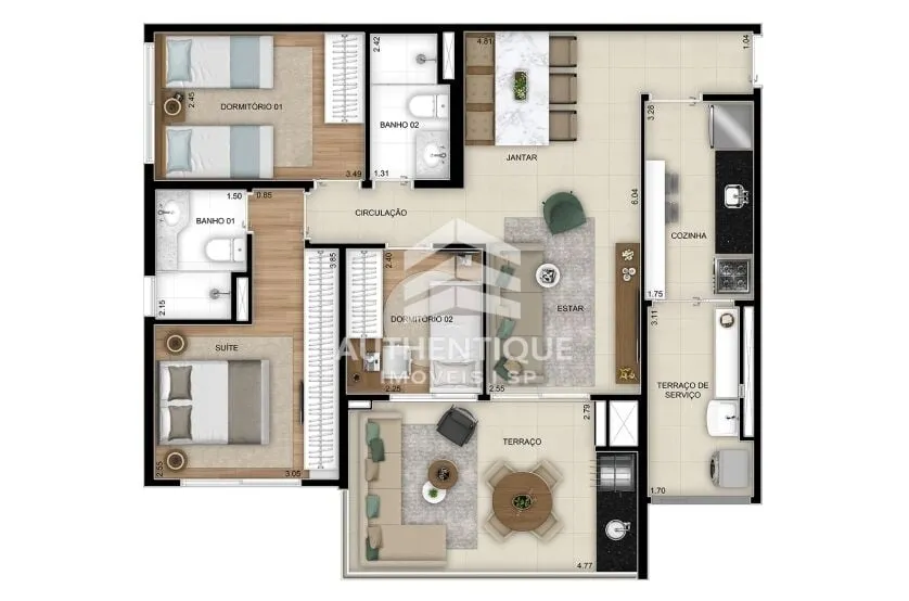 Imagem NEXT ASTORGA CONDOMINIO CLUB VILA GUILHERMINA - Apartamento à venda no bairro Vila Guilhermina - São Paulo/SP, Zona Leste