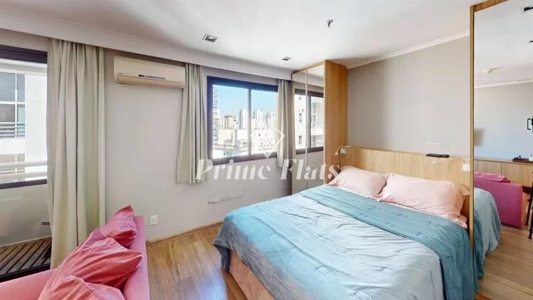 Imagem Flat disponível para locação no Hotel Slaviero Essential São Paulo Ibirapuera, com 35m², 1 dormitório e 1 vaga
