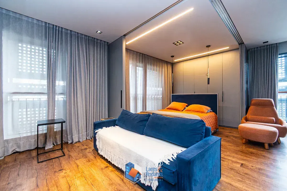 Foto do imóvel Apartamento para venda em Indianópolis com 1 quarto, sendo 1 suíte, 48m² em Avenida Jurucê