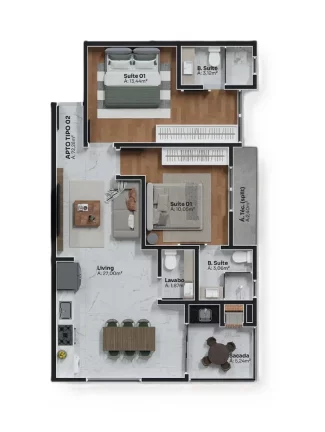 Imagem Ank 932 - Residencial - Apartamento à venda no bairro Andorinha - Itapema/SC