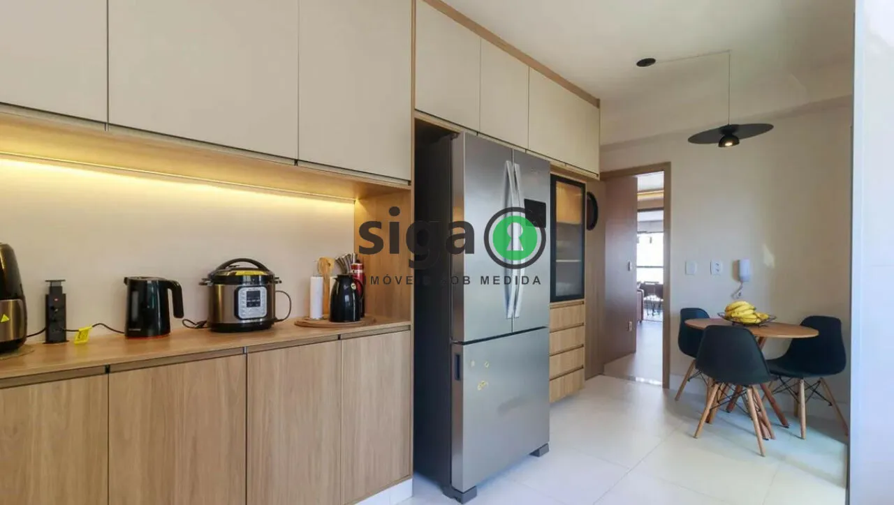 Imagem Apartamento mobiliado com 3 dormitórios e lazer completo no Brooklin.