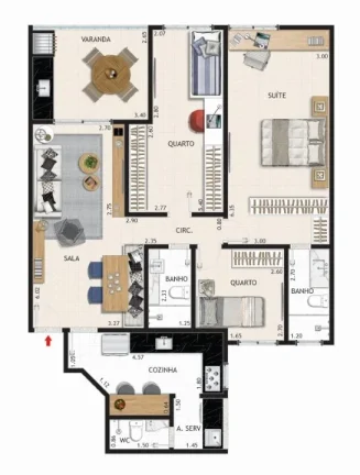 Imagem APARTAMENTO RESIDENCIAL em Rio de Janeiro - RJ, Recreio dos Bandeirantes