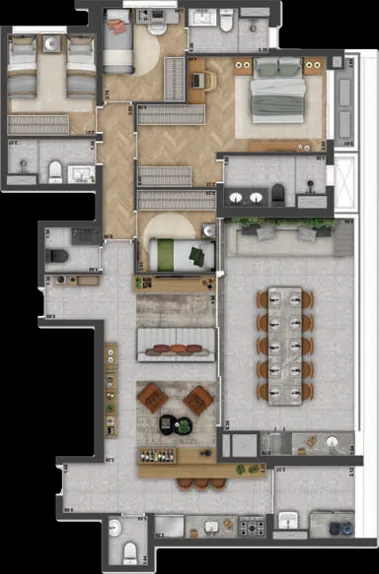 Imagem Jardins verticais, spa a 80 metros de altura. Tudo em uma rua reservada, mas muito prÃ³xima do metrÃ...