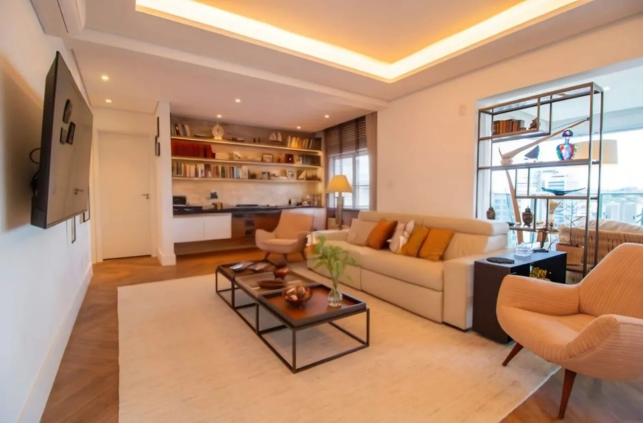 Imagem Apartamento mobiliado à venda no Brooklin com 132m², 2 suítes