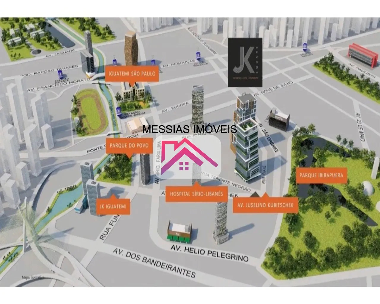 Imagem APARTAMENTOS DE 1 E 2 DORMITÓRIOS E 1 VAGA - JK SQUARE ITAIM
