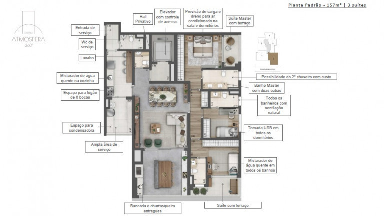 Imagem Apartamento com 3 Quartos à Venda, 136 m² em Jardim das Acácias - São Paulo
