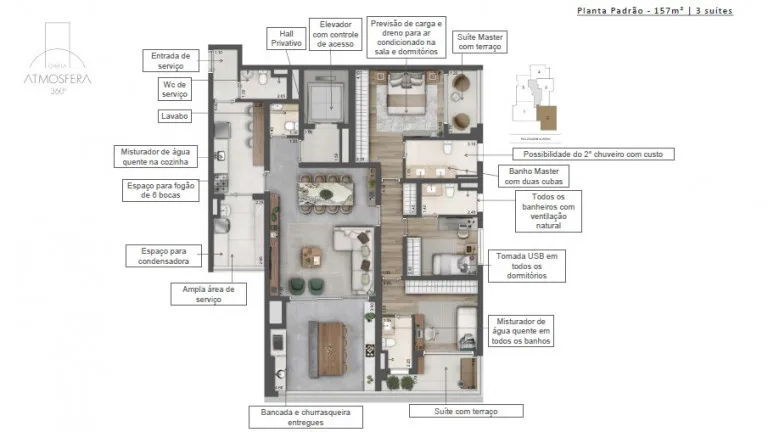 Imagem Apartamento com 3 Quartos à Venda, 136 m² em Jardim das Acácias - São Paulo