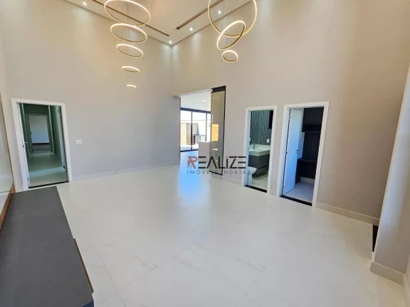 Imagem Casa térrea com 3 suítes e escritório à venda, 198 m² por R$ 2.100.000 - Condomínio Dona Maria Cândida - Indaiatuba/SP