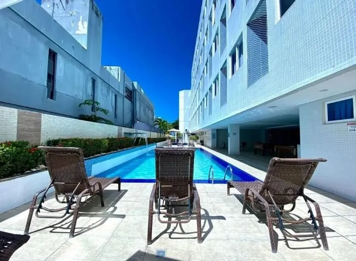 Imagem Flat com 1 dormitório à venda, 34 m² por R$ 600.000 - Tambaú - João Pessoa/PB