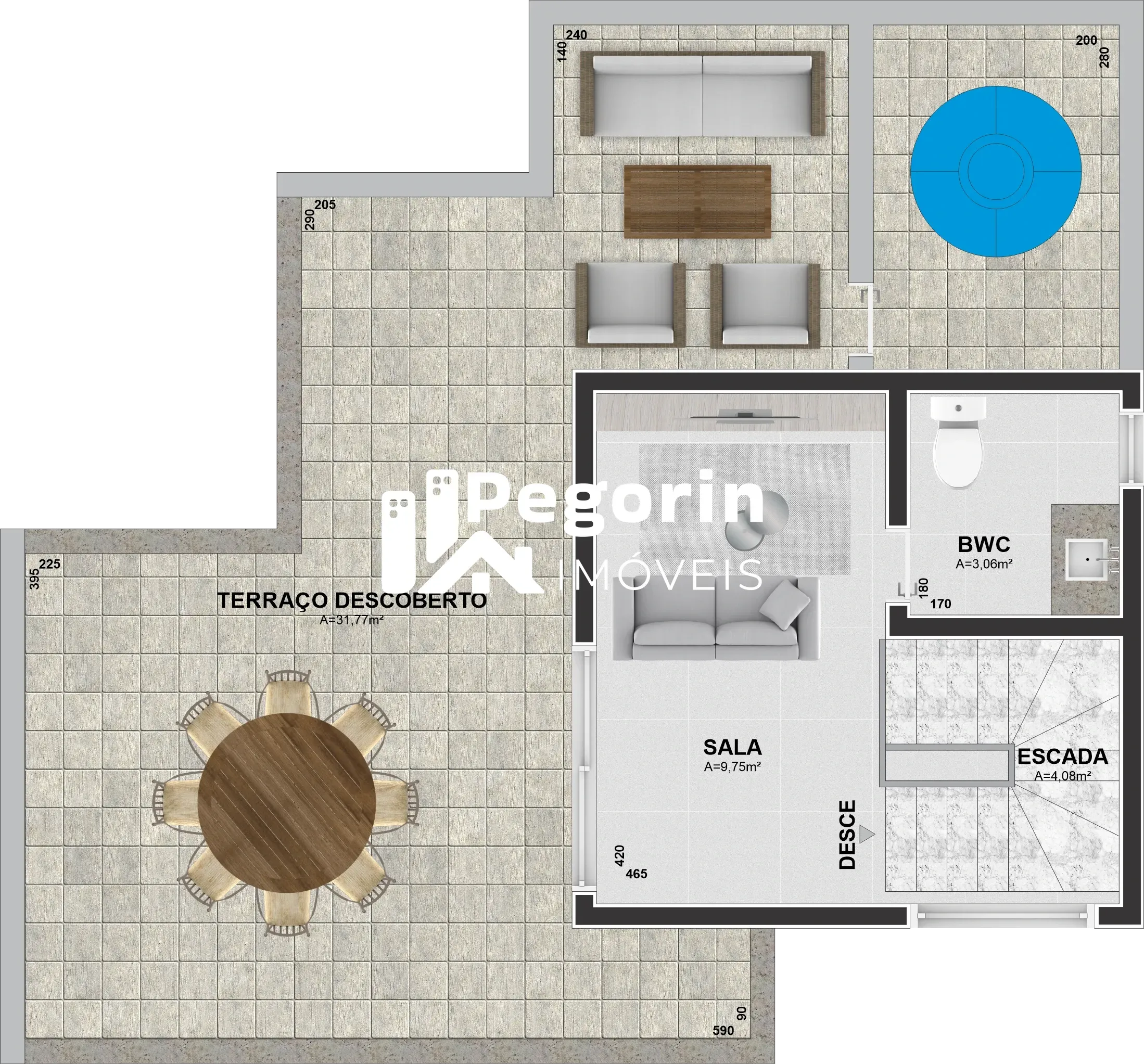 Imagem SOBRADO 03 QUARTOS 116M²