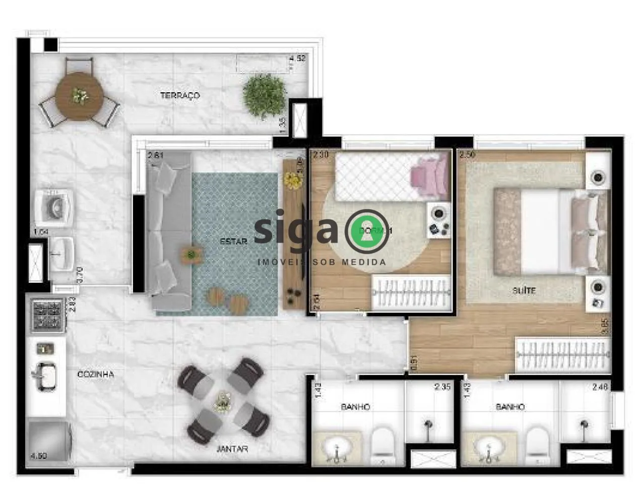 Imagem Apartamento à venda 2 Quartos, 1 Vaga, 62m², Vila Guarani (Z Sul)-SP