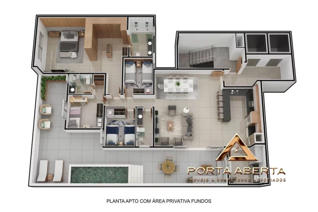 Imagem Apto de 3 Quartos, sendo 1 Suite, Horto - COD 688