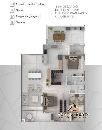 Imagem APTO 3 QUARTOS SENDO 1 SUITE - TIMIRIM - COD 446