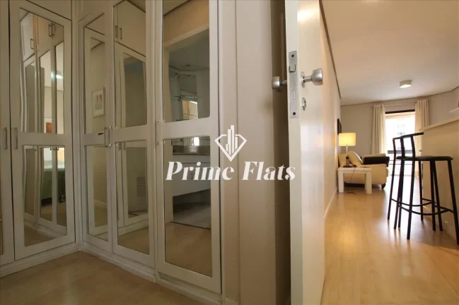 Imagem Flat disponível para locação no Condomínio Tiffany Residence, com 45m², 1 dormitório e 1 vaga de garagem
