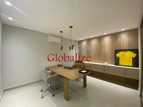 Imagem Sala comercial à venda com 100m², 1 vaga, recepção por R$480.000,00 na Vila Mathias em Santos