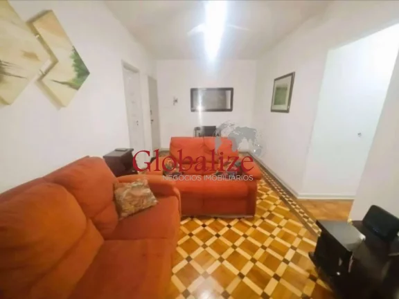 Imagem Apartamento à venda com 66,7m², 2 quartos, sala ampla, vaga coletiva por R350.000,00 no Embaré em Santos