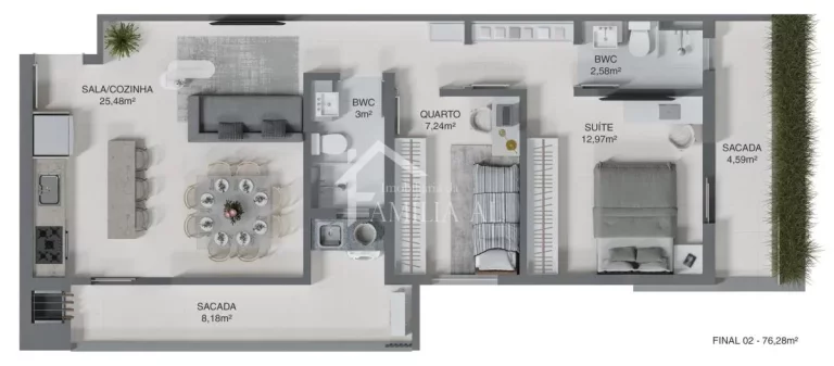 Imagem APARTAMENTO RESIDENCIAL HAIA NO COSTA E SILVA
