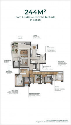 Imagem Apartamento com 3 Quartos à Venda, 175 m² em Green Valley Alphaville - Barueri