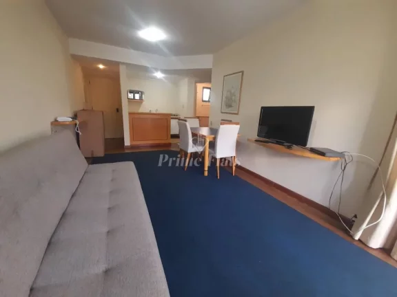 Imagem Flat disponível para locação no Travel Inn Conde Luciano em Santa Cecilia, com 42m², 1 dormitório e 1 vaga
