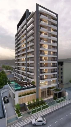 Imagem Apartamento com 2 dormitórios à venda, 69 m² por R$ 550.000 - Boqueirão - Praia Grande/SP