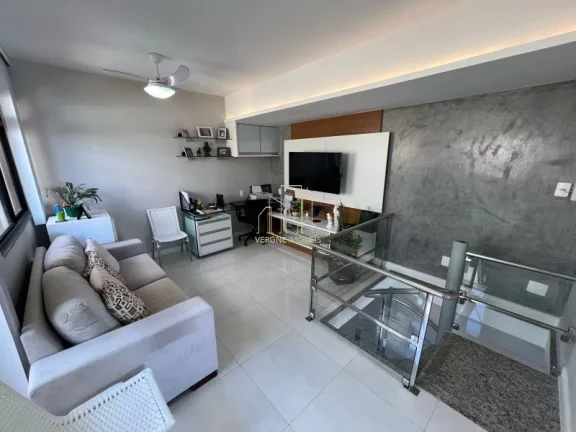 Imagem Excelente cobertura vista mar decorada com três suítes e área gourmet a venda na Pituba