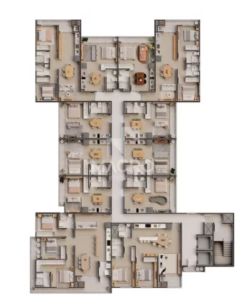 Imagem Estúdio Mobiliado | Boulevard 500 | Nova Brasília | 34m²