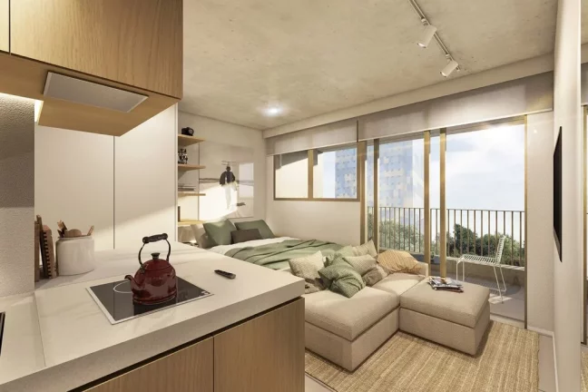 Imagem Studio à venda em São Paulo, Cerqueira César, com 1 quarto, 30,7m2