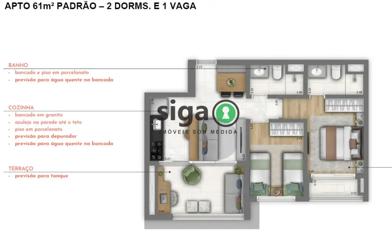Foto do imóvel Apartamento 2 dorms e 1 vaga ao Lado do Parque Ibirapuera - Exclusividade e Qualidade de Vida