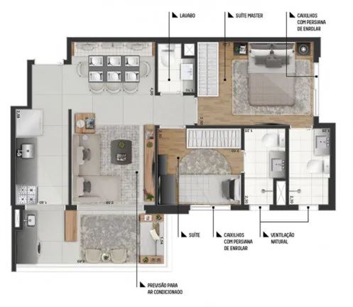 Imagem Apartamento com 3 Quartos à Venda, 66 m² em Indianópolis - São Paulo