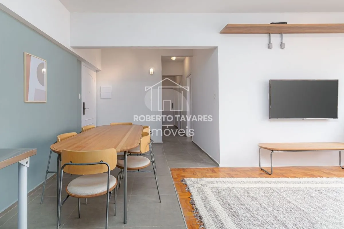 Imagem Apartamento Mobiliado e totalmente Reformado! 145 m2 úteis 5dts e 3 suítes, cozinha aberta para sala - Está a duas quadras da Av. Paulista.