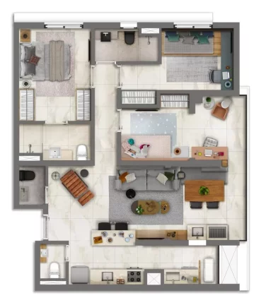 Imagem BROOKLIN NOVENTA - BENX - Apto de 72m², em um dos bairros mais desejados da cidade!!