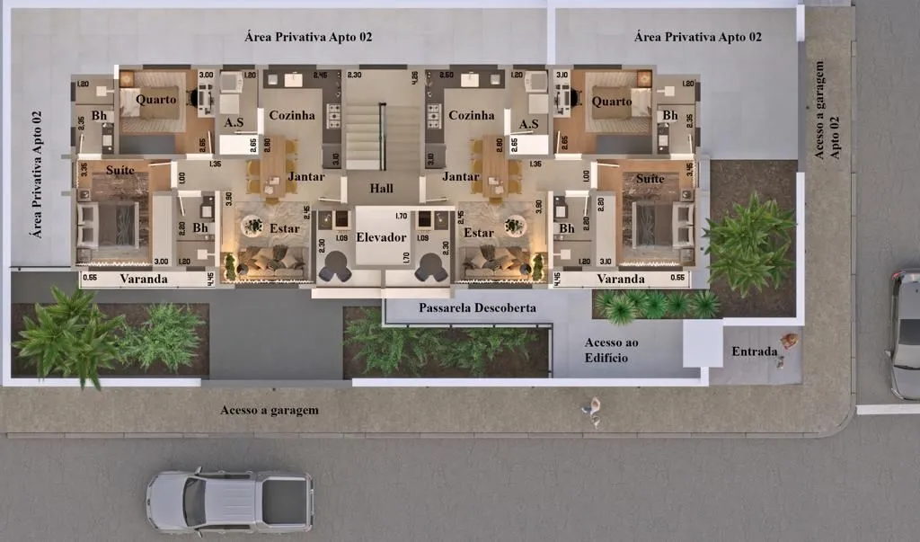 Imagem Apartamento a venda com 2 quartos no bairro Primavera em Poços de Caldas - MG