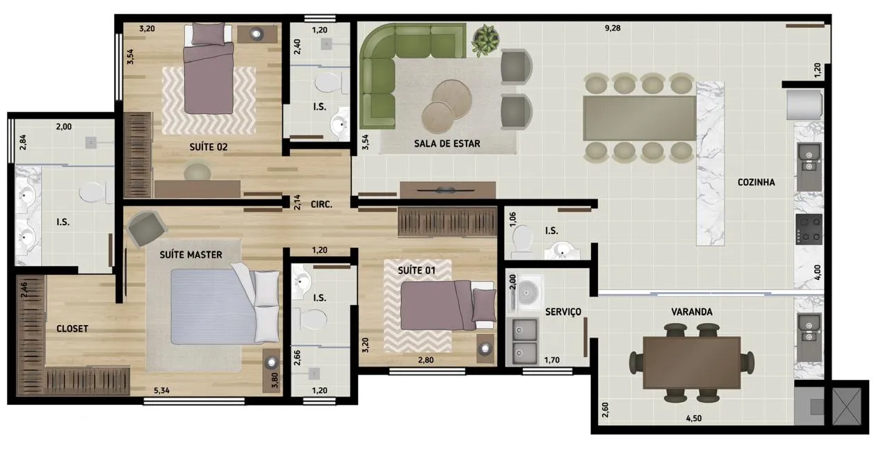 Imagem Apartamento 120m Umuarama-PR 93